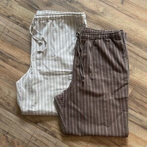 Appleseeds Striped Casual Pants. Set of 2
Size :16